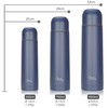 Milu Thermos Flask, Thermos Jug, 1 L, 750 ml, 500