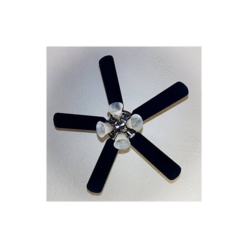Fancy Blade Ceiling Fan Accessories Blade Cover Decoration, Solid (Navy