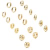 Krstudent 9 Pairs Gold Hoop Earrings Pack 18K Gold Plated