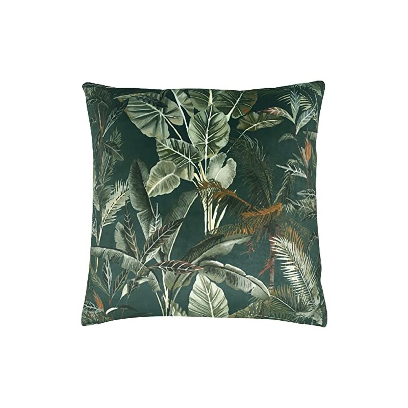 Evans Lichfield Kibale Leaves Cushion Cover, Multi, 43 x 43