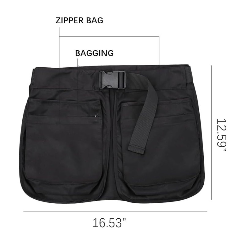 EHERDM Dog Trainer Apron with 6 Pockets Adjustable Pet Handler