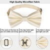 HISDERN Men's Solid Colour Pre-tied Bow Tie Adjustable Tuxedo Bowtie