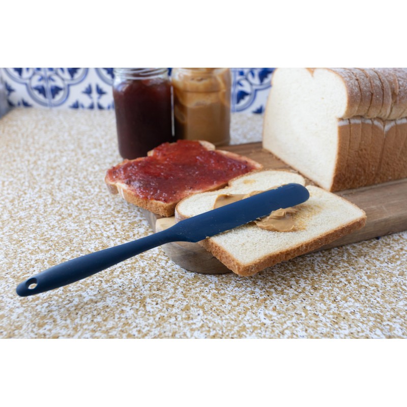 Fox Run Silicone Icing Spatula, Navy Spatula Spatula Spreader, 9"