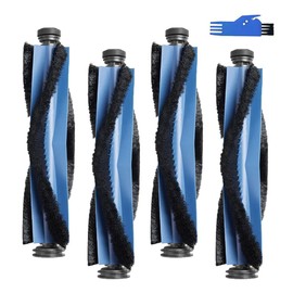 4 Pack Brush Rolls Replacement Accessories Fit for eufy X10 Pro Omni Robot Vacuum