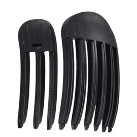 2PCS Wind Shaping Styling Combs for Fluffy Bangs, Fluffy Hair Root Clips, High Crown Volume Comb, Instant No-Trace Hair Root Lifting Clips (Black)
