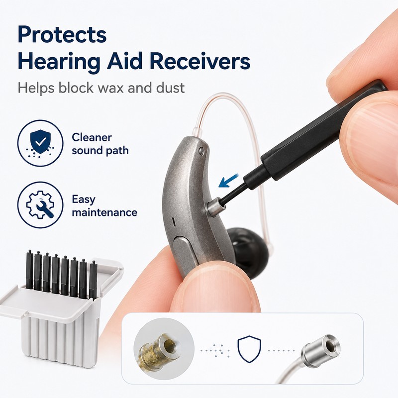 1.2 mm Hearing Aid Wax Guard Filters for Receiver Care