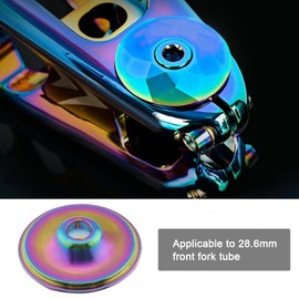 SING F LTD Bicycle Headset Cap Aluminium Alloy Mountain Bike Front Fork Stem Top Cap Bowl Cover with Screw for 28.6mm Threadless Shaft and Fork Colourful