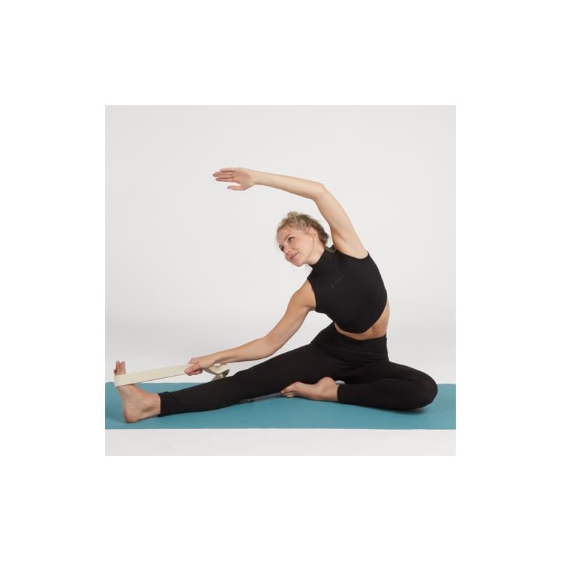 Yogabox Asana Basic Yoga Strap Made of 100% Cotton, Metal