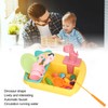 2 in 1 Play Kitchen Sink Toys with Running Water