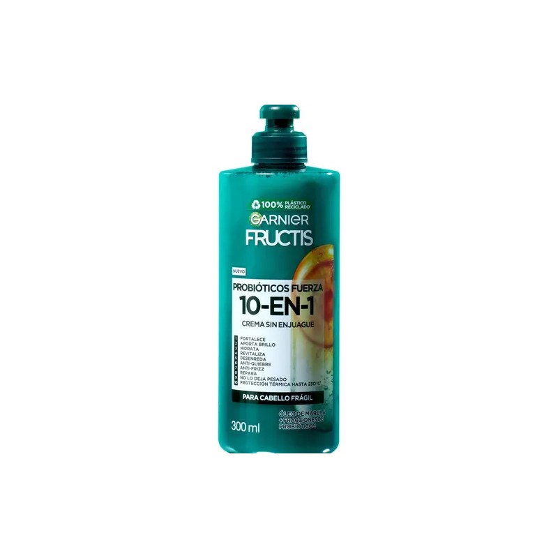 Crema Peinar 10 en 1 Garnier Fructis Probióticos 300 ml