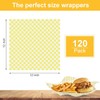 120 Sheets Variety Pack Checkered Dry Waxed Deli Paper 12x12