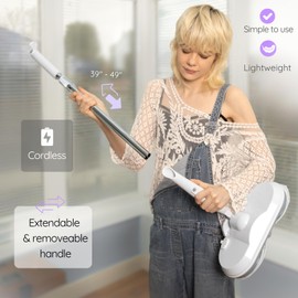 Electra Cordless Electric Spinner Spray Mop Floor and Surface Cleaner and Polisher, for Countertops and Hard Surfaces, Floors, Rechargeable, Dual Motor 250 RPM, Lightweight, 3 lb., 7 oz.