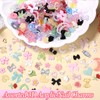 3D Nail Charms Flower Nail Charms, Mix Bow Flowers Butterfly