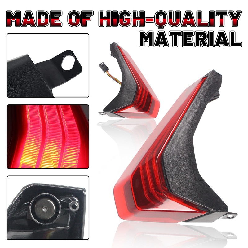 CPOWACE Tail Light for Ryker, LED Red Taillight Brake Light