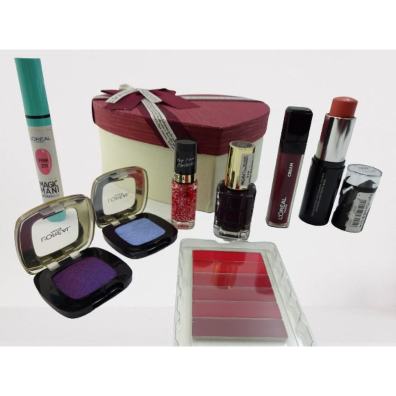 Glory Cosmetics L'Oreal 7 Piece Luxury Make Up Beauty Box,