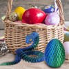 2PCS 3D Printed Snake in Egg, 3D Printed Animals Fidget