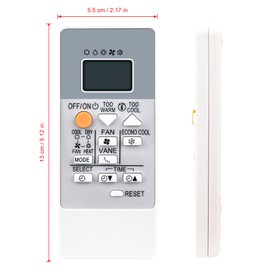 RH18A Replacement Remote Control Applicable For ﻿﻿Mitsubishi air Conditioners MSZ-HR35VF-E2 MSZ-HR42VF-E2 MSZ-HR50VF-E2 MSZ-HR60VF-E2 MSZ-HR71VF-E2 MSZ-HR25VF-ER2 MSZ-HR42VF-ER2 MSZ-HR50VF-ER2