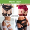Confonze Liguero de encaje para mujer, sexy, tirantes para medias