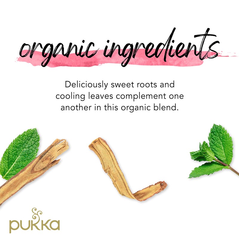 Pukka Peppermint & Liquorice Organic Herbal Tea 20 Sachets 30g