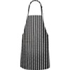Fame Adult's Long Butcher Bib Apron-Chalk Stripe-O/S
