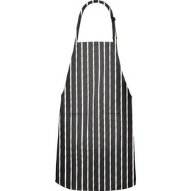 Fame Adult's Long Butcher Bib Apron-Chalk Stripe-O/S