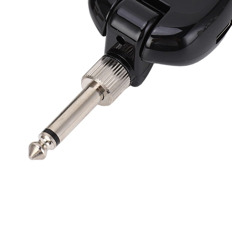 Black Guitar Wireless Transmitter Receiver Kit with Reverberation Type C