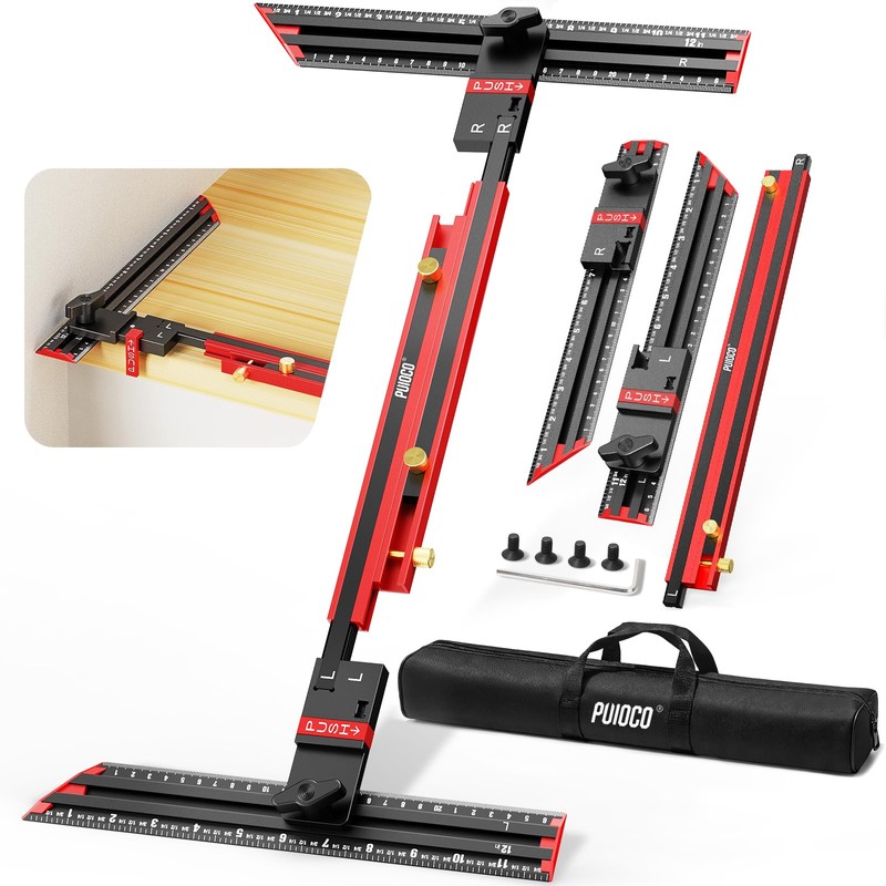 Stair Tread Template Tool, Integrated Solid Aluminum Alloy Stair Tread