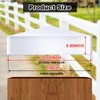 Taiyin Pyramid White PVC Vinyl Post Top Caps, Fence Post