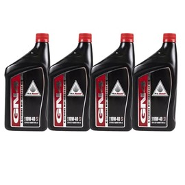 Set of 4 - Genuine Honda GN4 4-Stroke Motorcycle Oil - 10W-40 SJ - Fits Honda & Other Motorcycles