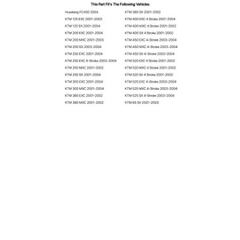 TUSK Brake Lever Polished for KTM 250 SX 2001-2004