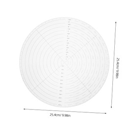 SEWACC Clear Acrylic Round Center Ruler Transparent Template for Accurate Circle Drawing for Quilting