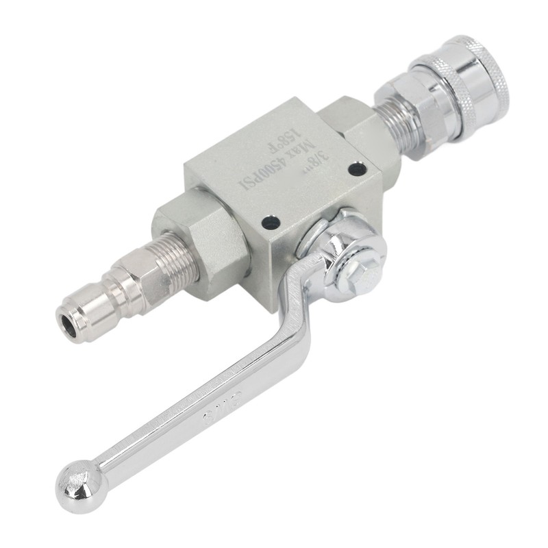 High Pressure Washer Ball Valve Kit 3/8 Male Plug Female