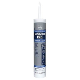 Acrylic Latex Sealant, 10 oz, Cartridge, Clear, Acrylic Latex Base, Mfr: 2863819-A