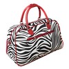 World Traveler 21-Inch Carry-On Shoulder Tote Duffel Bag, Red Trim