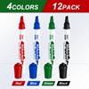 Sipa Whiteboard Markers Pens, 12 Bulk Dry Wipe Chisel Tip