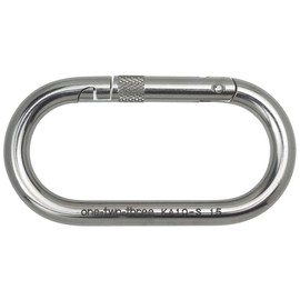 123 (KA10-S) Carabiner Stainless Steel O Shape No Ring