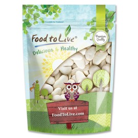 Food to Live - Large Lima Beans, 3 Pounds - Dry Butter Beans. Creamy Habas Grandes. Good Source of Protein, Fiber, Iron, and Potassium. Great in Salads, Soups and Stews