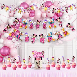 Seyal® Minie Mouse Theme Birthday Party Supplies