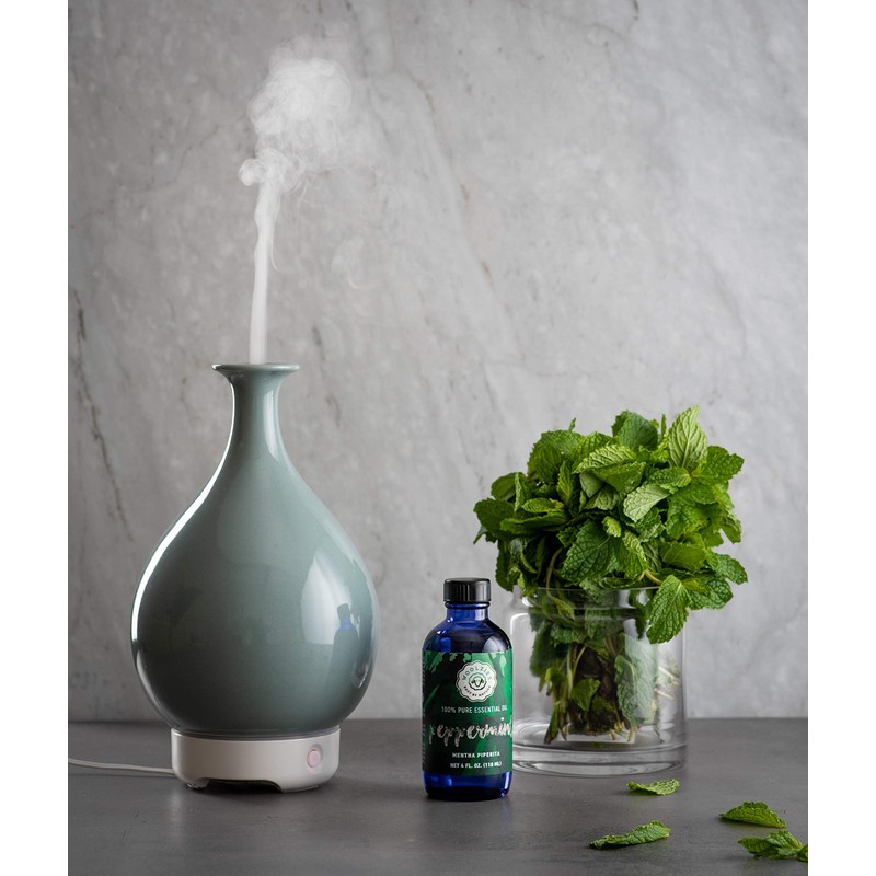 Essential Oil (Double Bottle of 1 oz, Peppermint)