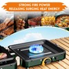 AFFLUENT 2 Burner Propane Camping Stove with Grill and Storage