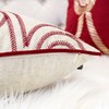 Homey COZY Embroidery Linen Throw Pillow Cover, Merry Christmas Series