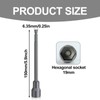 KkvoGmle Caravan Leg Winder Drill Attachment Caravan Leg Winder 19mm