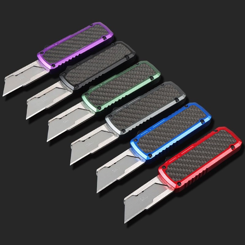 ainhue RU35 Retractable Utility Knife, 3.5 Inch Aluminum Handle with