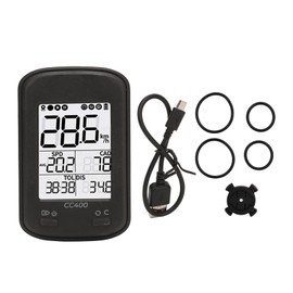CC400 GPS Bike Computer Wireless Waterproof Bicycle Speedometer Odometer Cycling Computer with Automatic Backlight Display