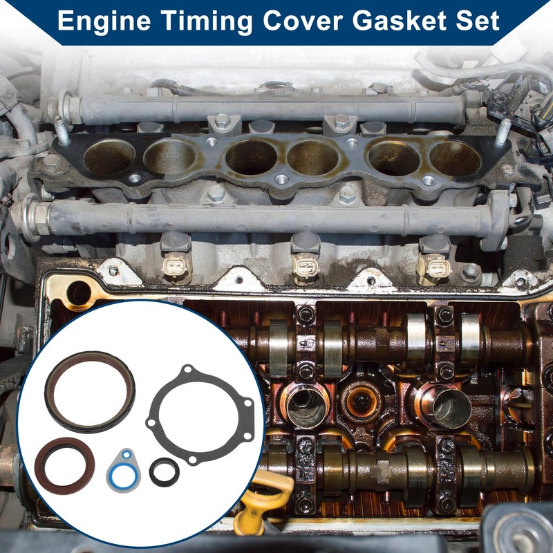 Hihaha Engine Timing Cover Gasket Kit for GMC Envoy 2004-2009