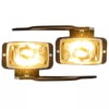 autofans Left & Right Fog Lights w/Bulbs For 1988 1989-2000