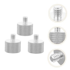 SUPVOX Tripod Screw Adapter 3pcs 5/8 to 1/4 Adapter for Microphone Stand Easy to Use Screw Thread