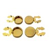 LUOFENG 10 Pieces Brass Round Cufflinks Wedding Formal Shirts Formal