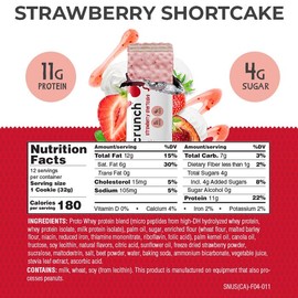 Power Crunch Kids Protein Wafer Bars High Protein Snacks with Delicious Taste, Strawberry Shortcake 1.13 Ounce (12 Count)