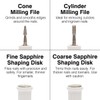 Rio Precision Pro Electric Nail File (White/Gold)